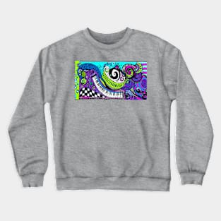 Psychedelic Art -Trippy Hippie Neon Crewneck Sweatshirt